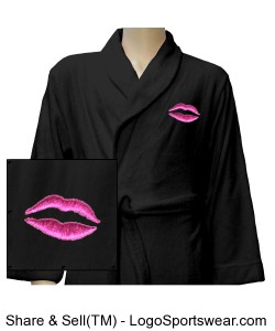 Lips  Luxury Plush Robe Design Zoom